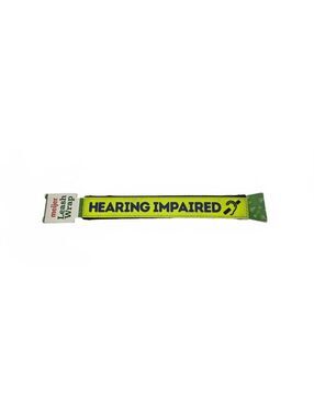 Meijer Leash Wrap Hearing Impaired Dog Yellow High Visibility Sleeve Aware New